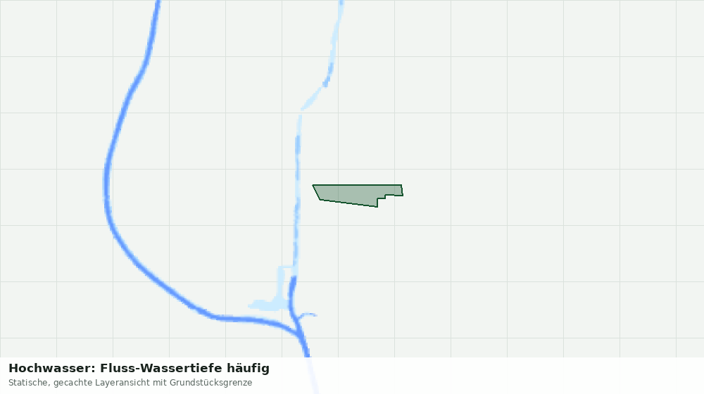 Statische Kartenansicht: Hochwasser: Fluss-Wassertiefe häufig