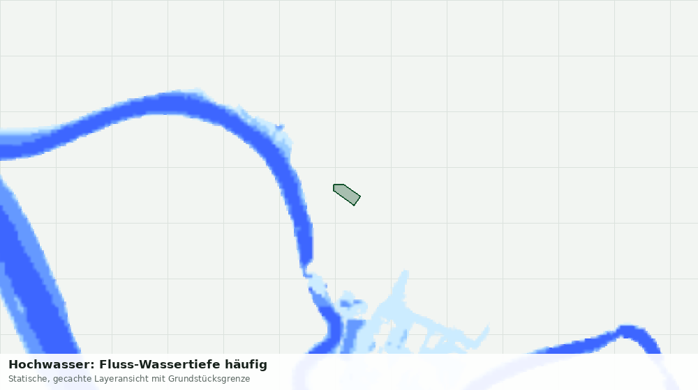 Statische Kartenansicht: Hochwasser: Fluss-Wassertiefe häufig