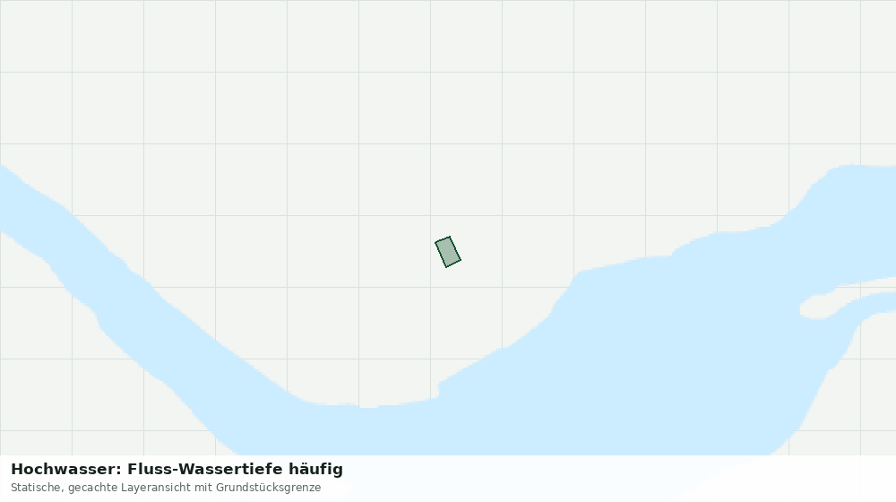Statische Kartenansicht: Hochwasser: Fluss-Wassertiefe häufig
