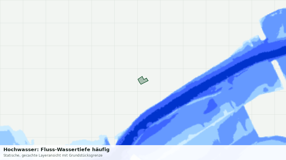 Statische Kartenansicht: Hochwasser: Fluss-Wassertiefe häufig