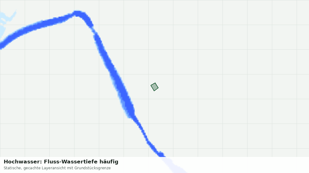 Statische Kartenansicht: Hochwasser: Fluss-Wassertiefe häufig