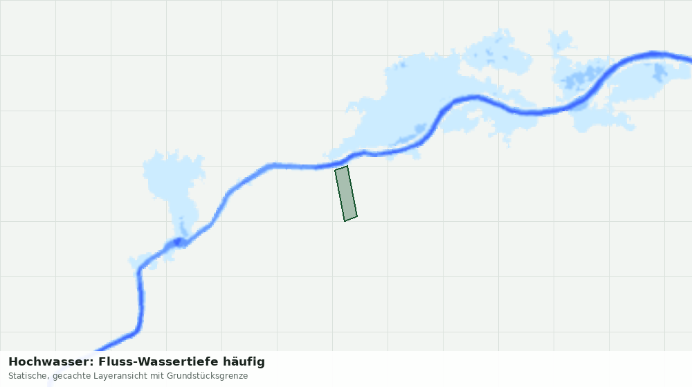 Statische Kartenansicht: Hochwasser: Fluss-Wassertiefe häufig