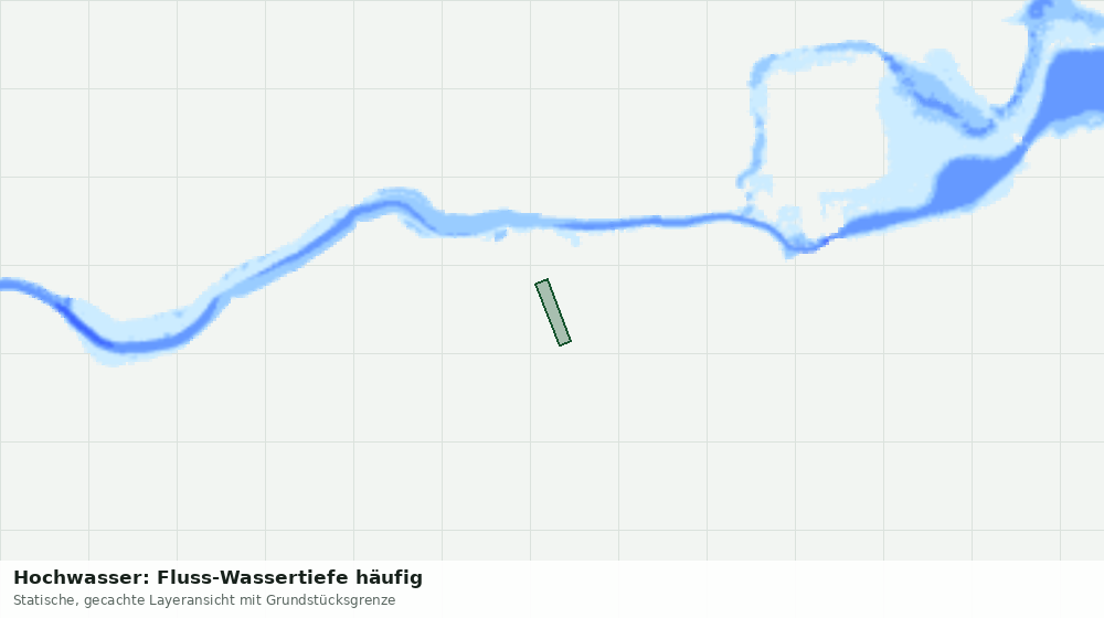 Statische Kartenansicht: Hochwasser: Fluss-Wassertiefe häufig