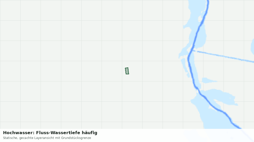 Statische Kartenansicht: Hochwasser: Fluss-Wassertiefe häufig