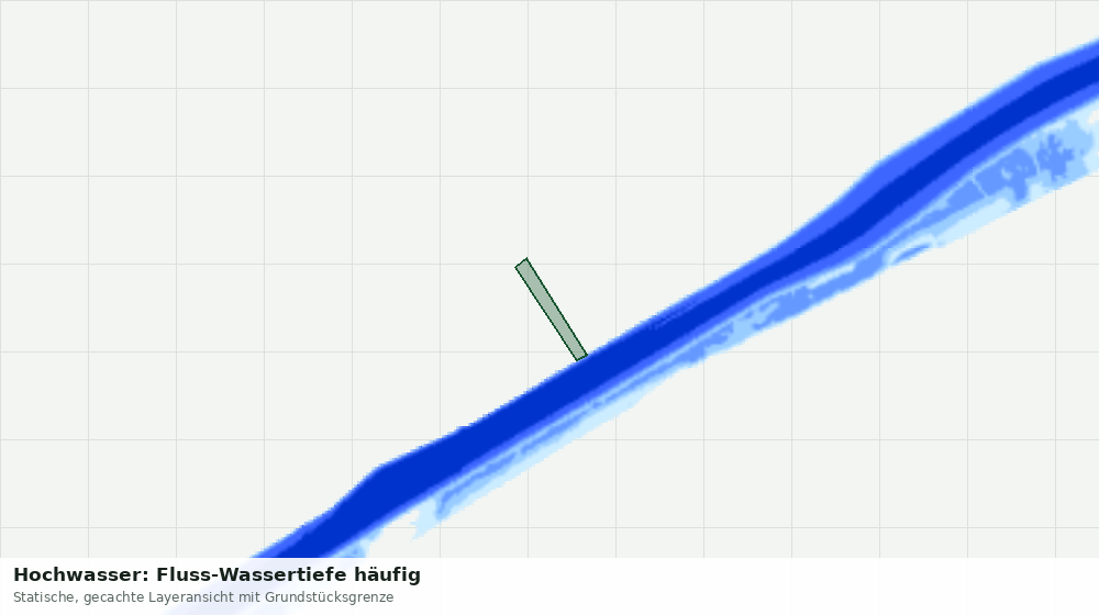 Statische Kartenansicht: Hochwasser: Fluss-Wassertiefe häufig