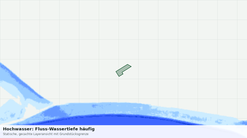 Statische Kartenansicht: Hochwasser: Fluss-Wassertiefe häufig