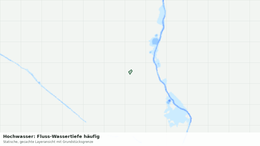 Statische Kartenansicht: Hochwasser: Fluss-Wassertiefe häufig
