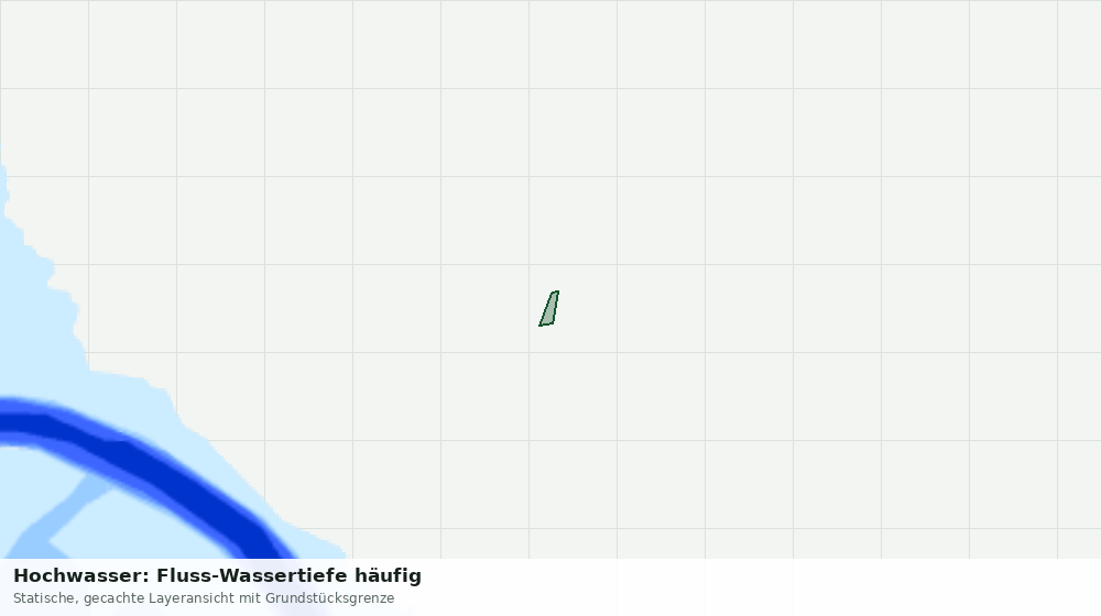 Statische Kartenansicht: Hochwasser: Fluss-Wassertiefe häufig