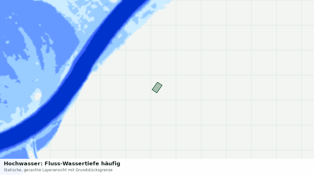 Statische Kartenansicht: Hochwasser: Fluss-Wassertiefe häufig