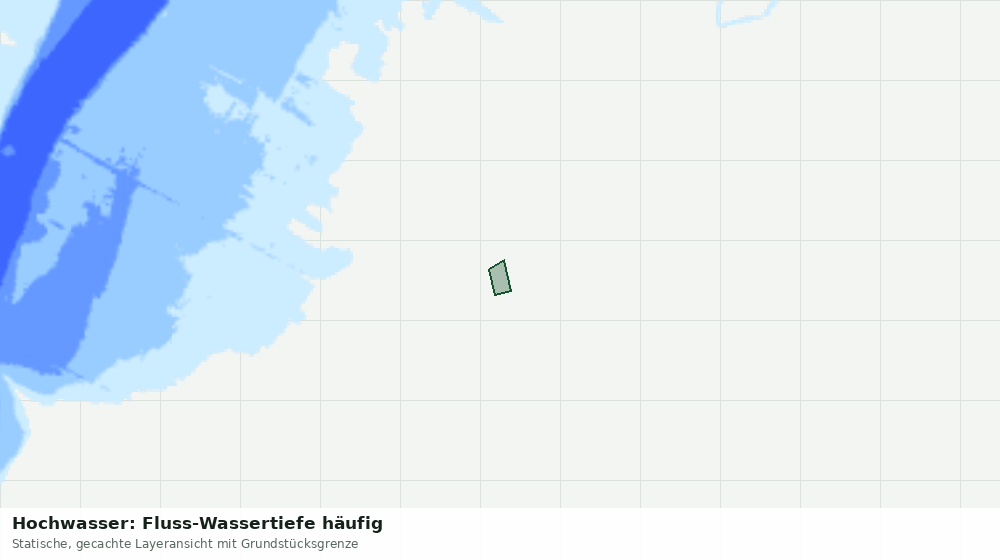 Statische Kartenansicht: Hochwasser: Fluss-Wassertiefe häufig
