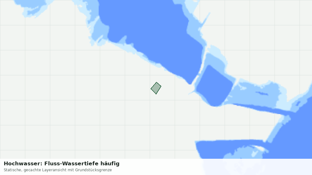 Statische Kartenansicht: Hochwasser: Fluss-Wassertiefe häufig