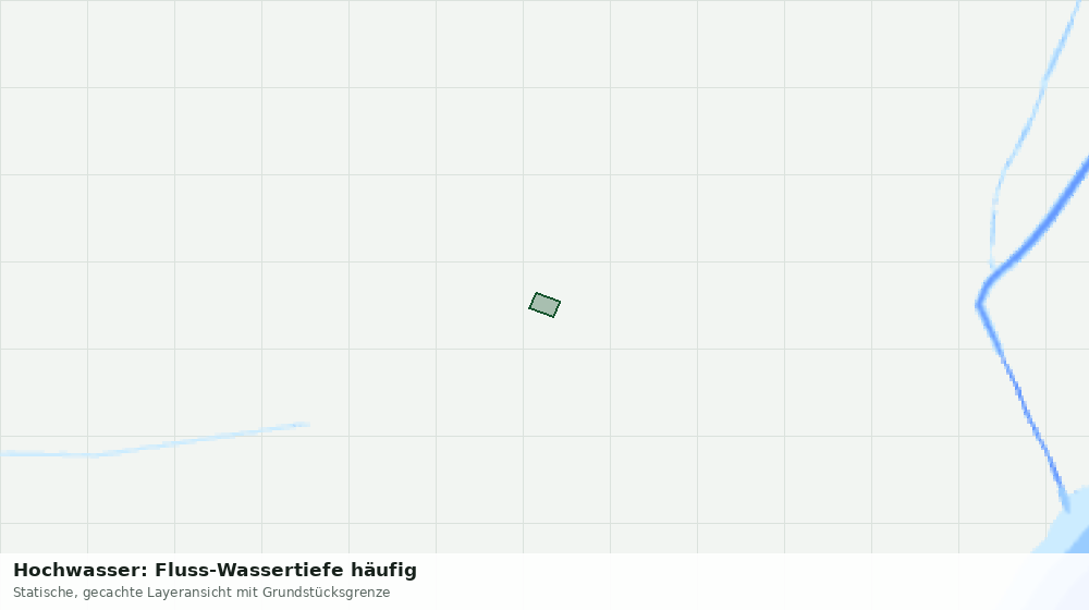 Statische Kartenansicht: Hochwasser: Fluss-Wassertiefe häufig