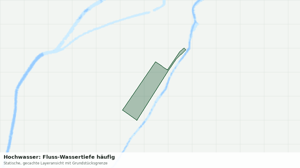 Statische Kartenansicht: Hochwasser: Fluss-Wassertiefe häufig
