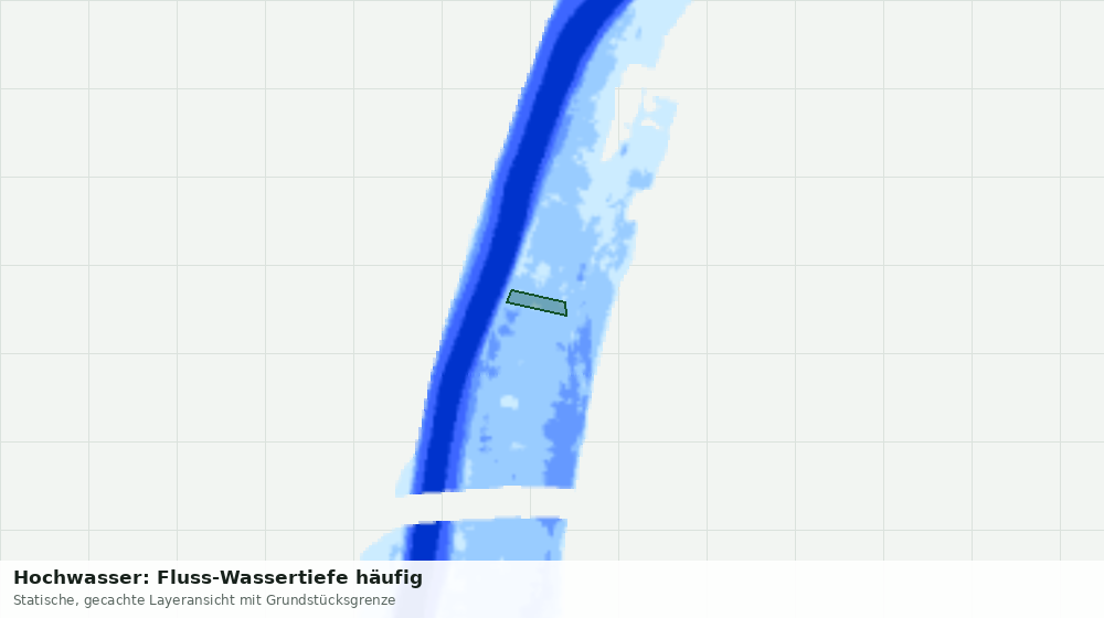 Statische Kartenansicht: Hochwasser: Fluss-Wassertiefe häufig