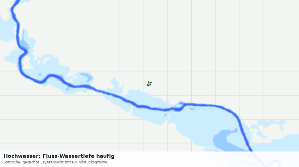 Statische Kartenansicht: Hochwasser: Fluss-Wassertiefe häufig