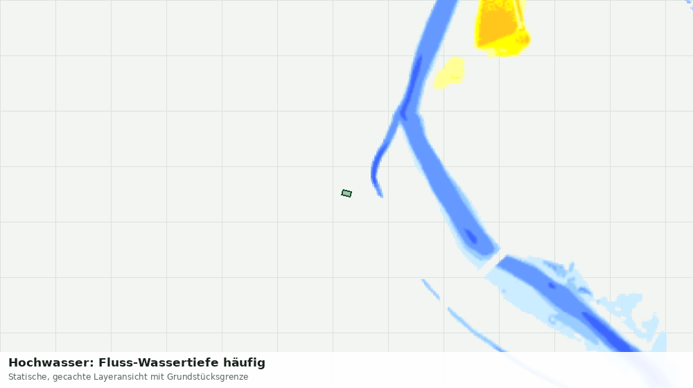 Statische Kartenansicht: Hochwasser: Fluss-Wassertiefe häufig