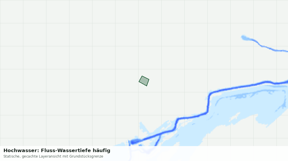 Statische Kartenansicht: Hochwasser: Fluss-Wassertiefe häufig
