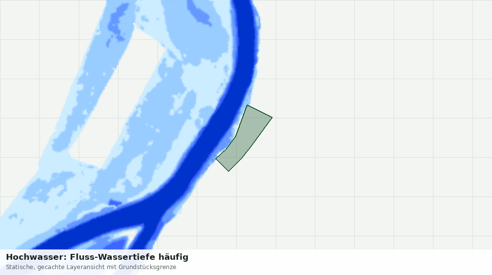 Statische Kartenansicht: Hochwasser: Fluss-Wassertiefe häufig