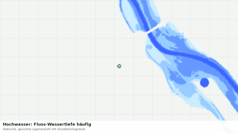 Statische Kartenansicht: Hochwasser: Fluss-Wassertiefe häufig