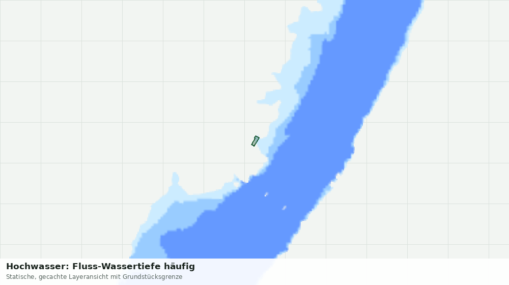 Statische Kartenansicht: Hochwasser: Fluss-Wassertiefe häufig