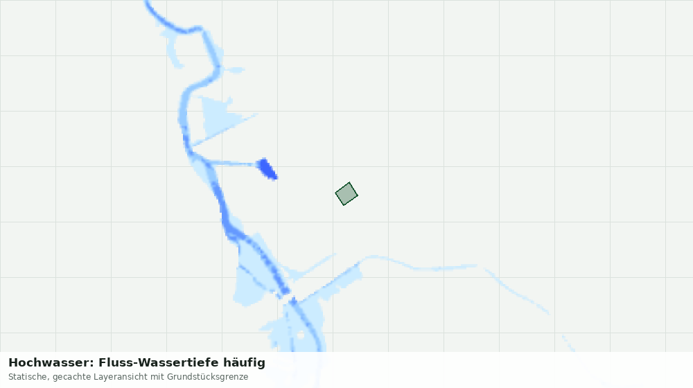 Statische Kartenansicht: Hochwasser: Fluss-Wassertiefe häufig