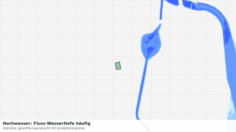 Statische Kartenansicht: Hochwasser: Fluss-Wassertiefe häufig