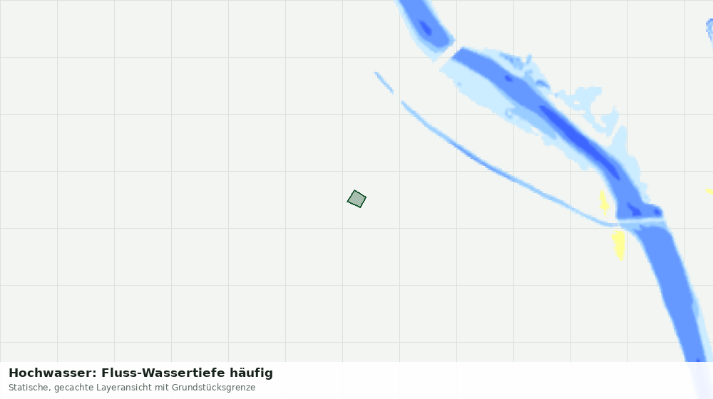 Statische Kartenansicht: Hochwasser: Fluss-Wassertiefe häufig
