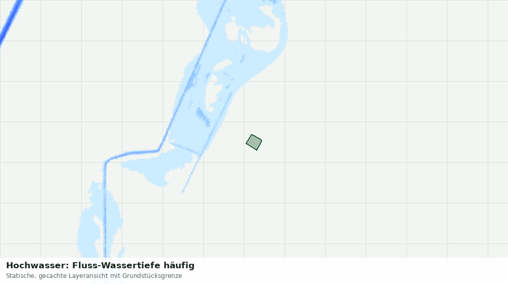 Statische Kartenansicht: Hochwasser: Fluss-Wassertiefe häufig