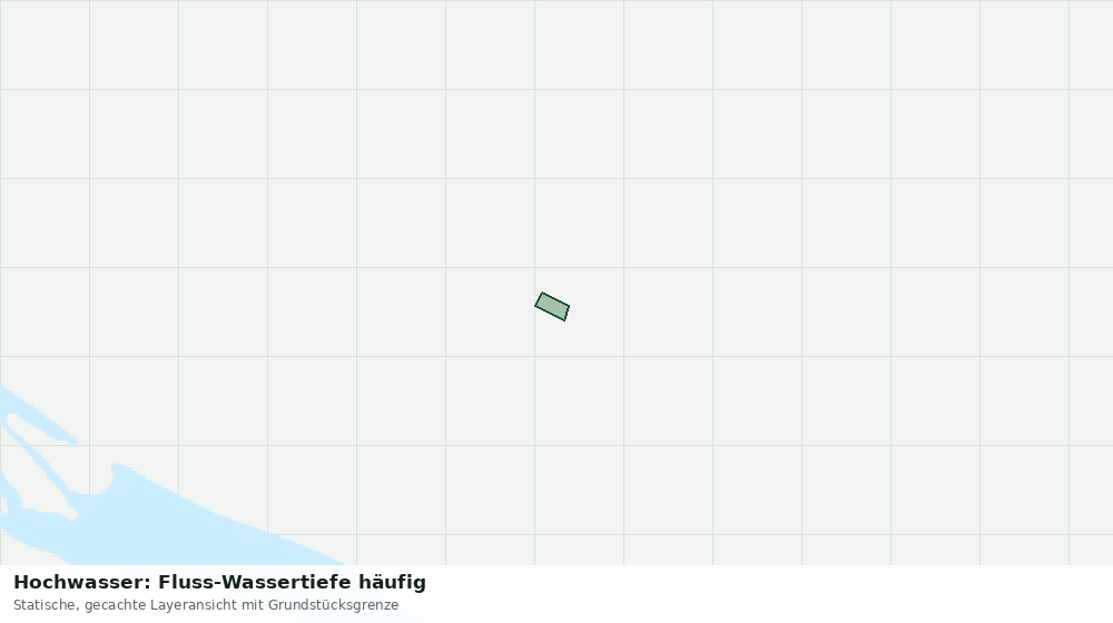 Statische Kartenansicht: Hochwasser: Fluss-Wassertiefe häufig
