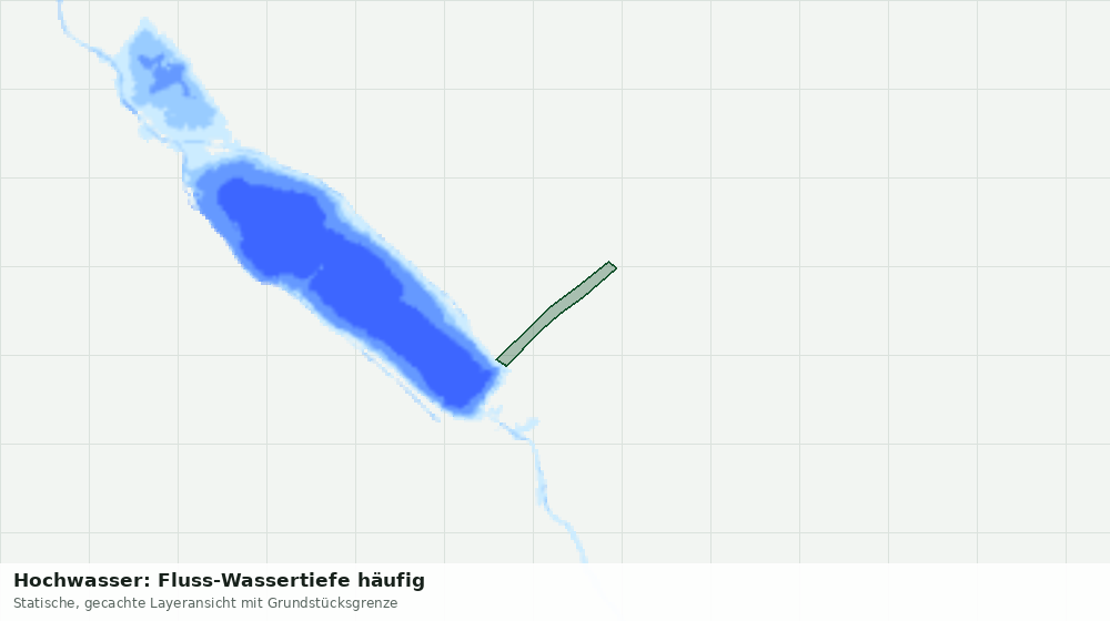 Statische Kartenansicht: Hochwasser: Fluss-Wassertiefe häufig