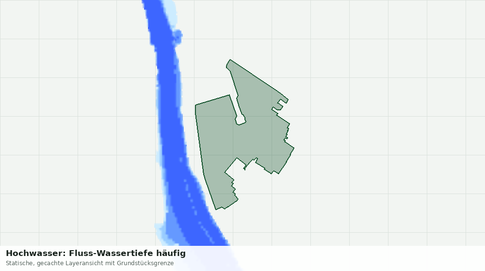 Statische Kartenansicht: Hochwasser: Fluss-Wassertiefe häufig