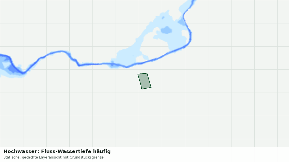 Statische Kartenansicht: Hochwasser: Fluss-Wassertiefe häufig