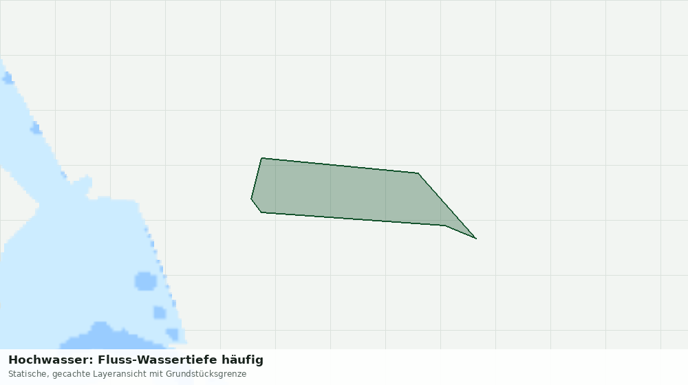 Statische Kartenansicht: Hochwasser: Fluss-Wassertiefe häufig