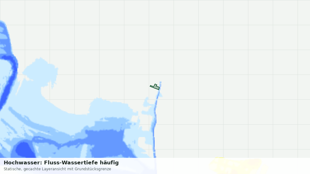 Statische Kartenansicht: Hochwasser: Fluss-Wassertiefe häufig