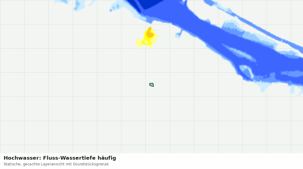 Statische Kartenansicht: Hochwasser: Fluss-Wassertiefe häufig