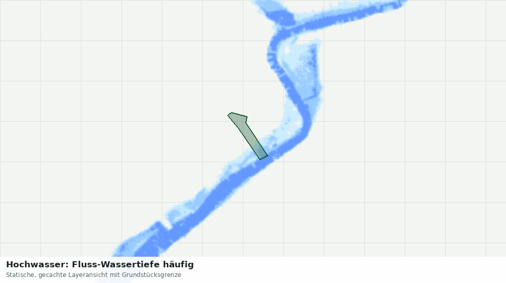 Statische Kartenansicht: Hochwasser: Fluss-Wassertiefe häufig
