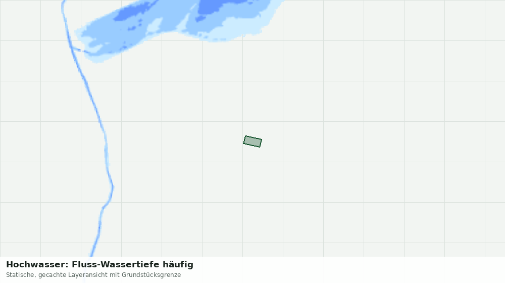 Statische Kartenansicht: Hochwasser: Fluss-Wassertiefe häufig