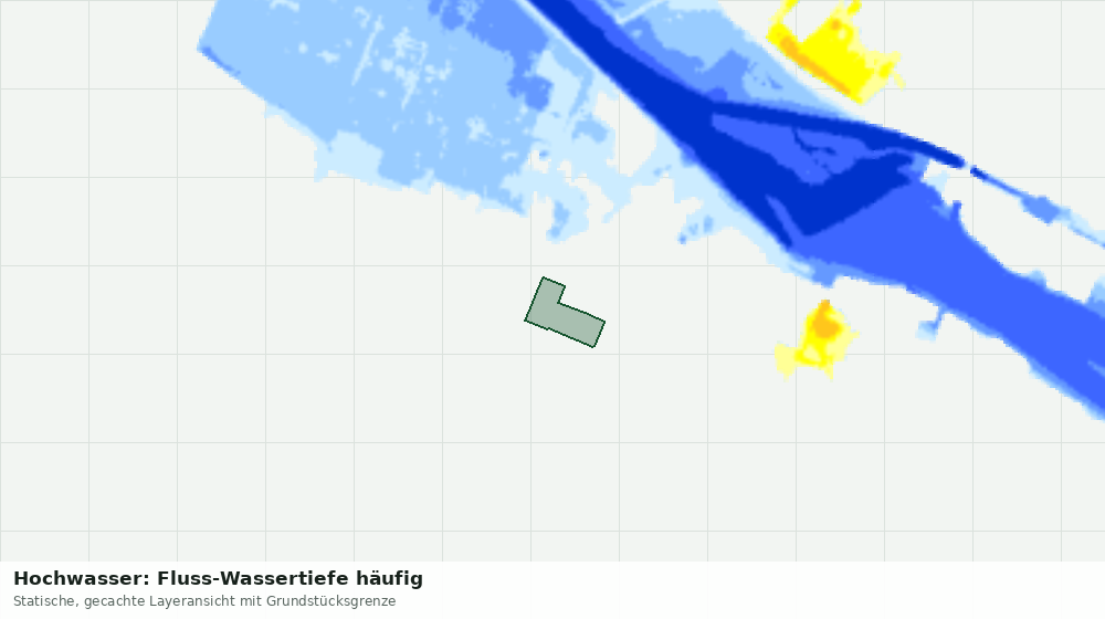Statische Kartenansicht: Hochwasser: Fluss-Wassertiefe häufig