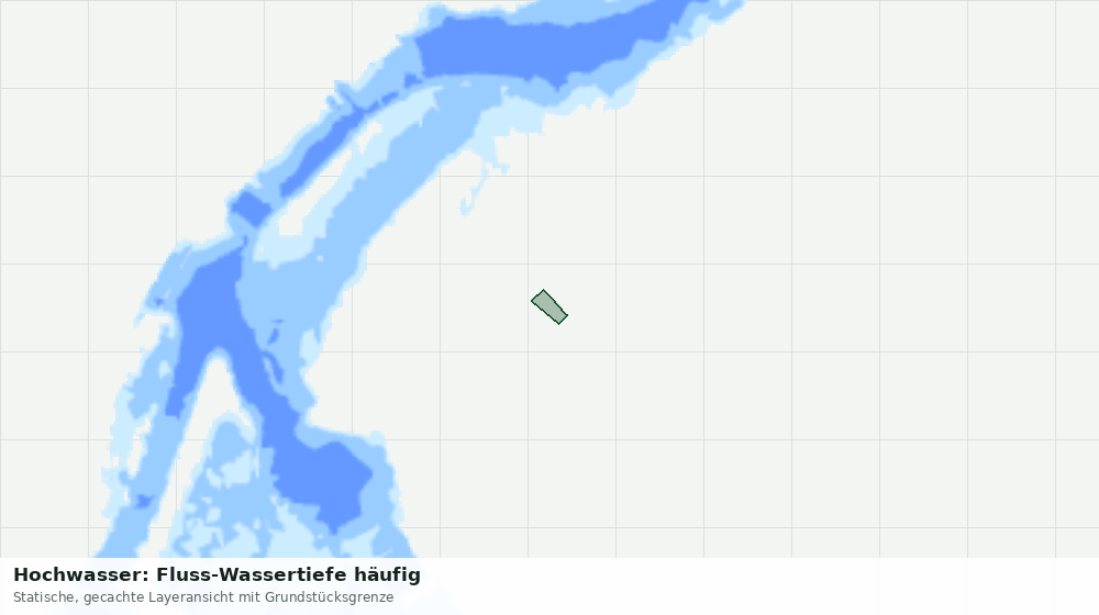 Statische Kartenansicht: Hochwasser: Fluss-Wassertiefe häufig