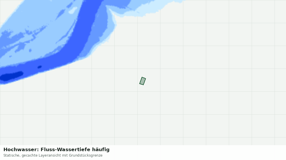 Statische Kartenansicht: Hochwasser: Fluss-Wassertiefe häufig