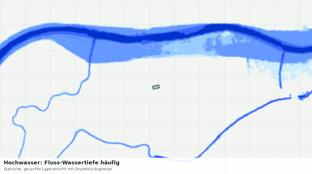 Statische Kartenansicht: Hochwasser: Fluss-Wassertiefe häufig