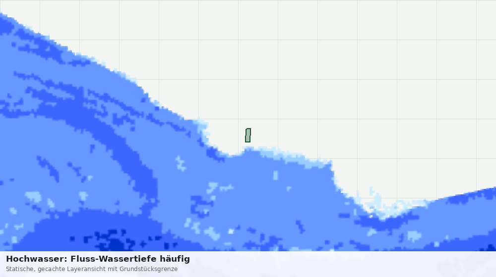 Statische Kartenansicht: Hochwasser: Fluss-Wassertiefe häufig