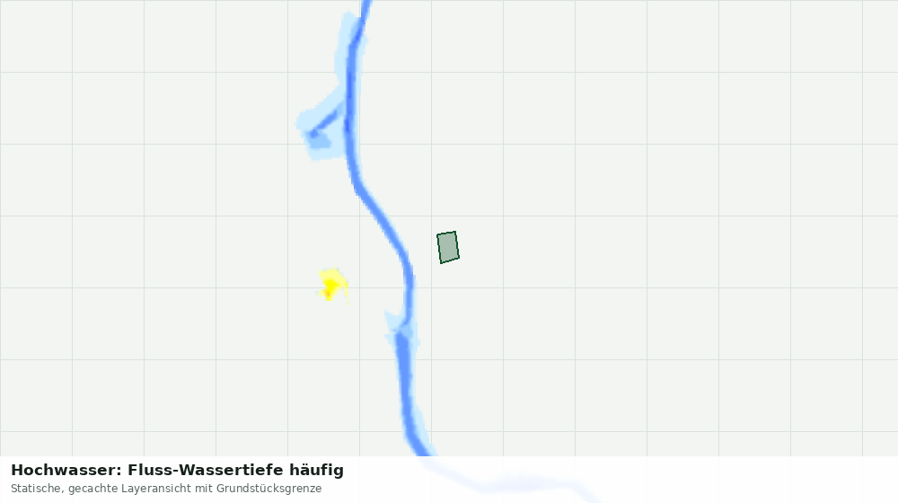 Statische Kartenansicht: Hochwasser: Fluss-Wassertiefe häufig