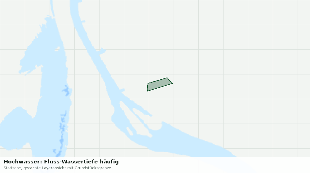 Statische Kartenansicht: Hochwasser: Fluss-Wassertiefe häufig