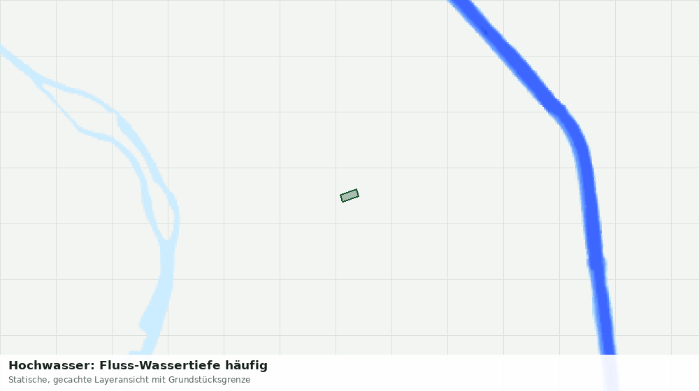 Statische Kartenansicht: Hochwasser: Fluss-Wassertiefe häufig