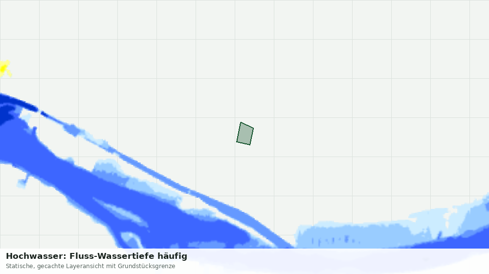 Statische Kartenansicht: Hochwasser: Fluss-Wassertiefe häufig