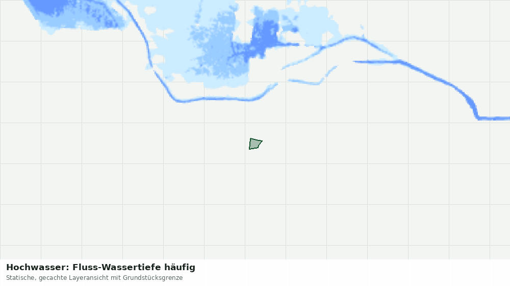 Statische Kartenansicht: Hochwasser: Fluss-Wassertiefe häufig