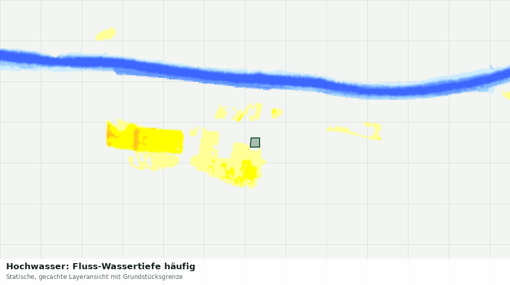 Statische Kartenansicht: Hochwasser: Fluss-Wassertiefe häufig