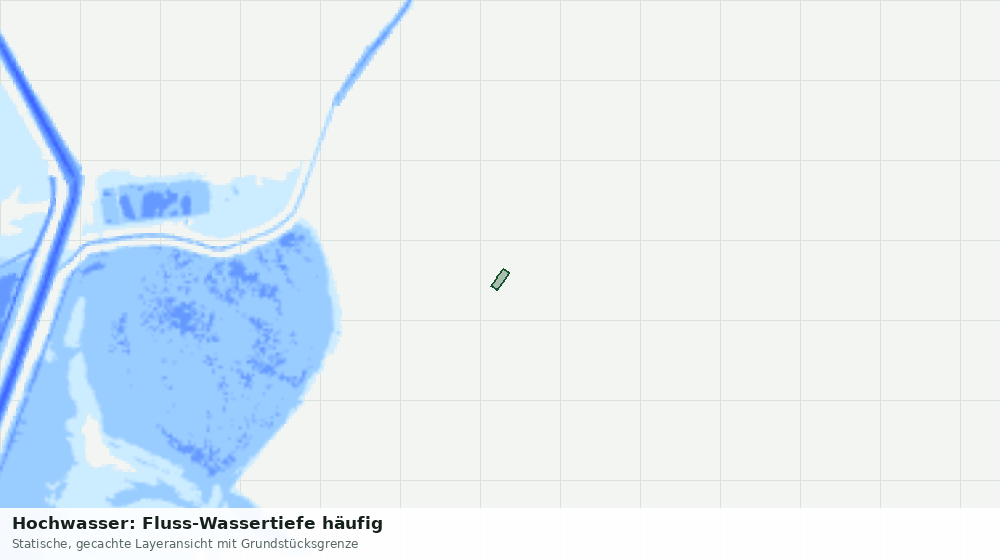 Statische Kartenansicht: Hochwasser: Fluss-Wassertiefe häufig