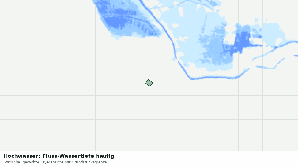 Statische Kartenansicht: Hochwasser: Fluss-Wassertiefe häufig